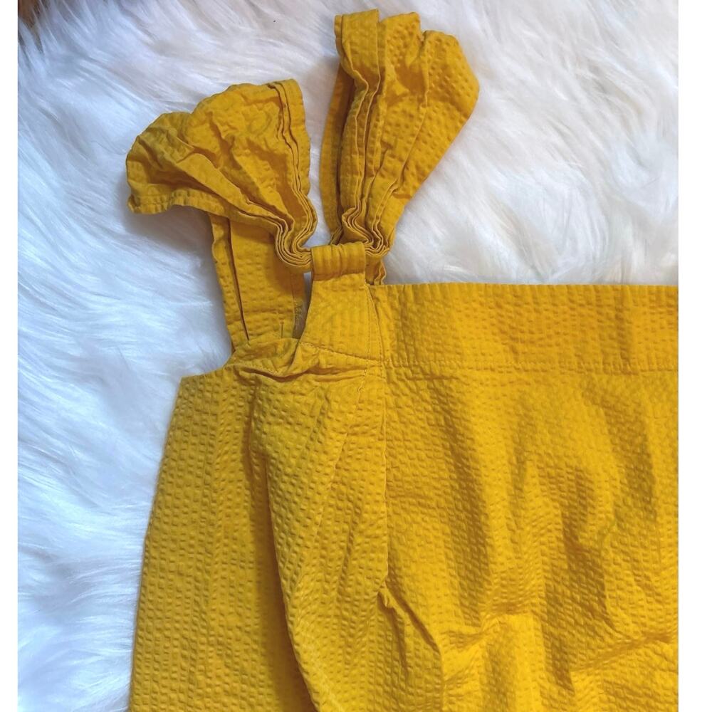 Cuyana Yellow One-Shoulder Textured Tank Top - Picture 3 of 9